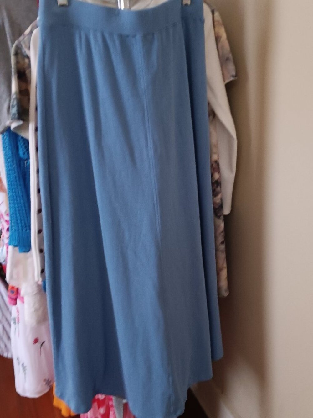NWT Lilla P Ocean Blue Cotton Terry Cloth Knit Skirt Size Small - Picture 8 of 13